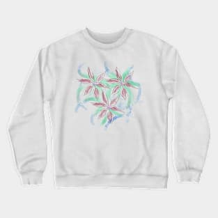 Old lady flowers Crewneck Sweatshirt